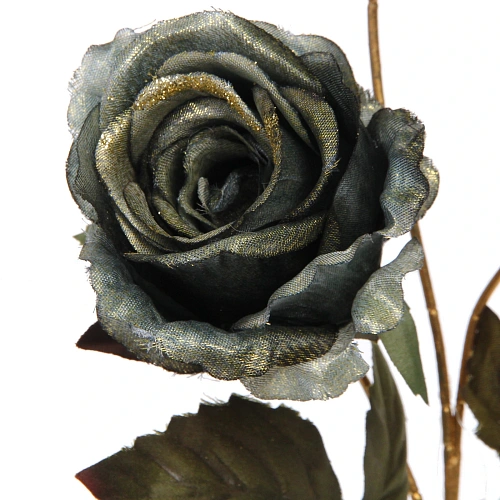 Искусственные цветы FLOWERS GLAMOUR 65см Розы 3 цветка зеленые_4