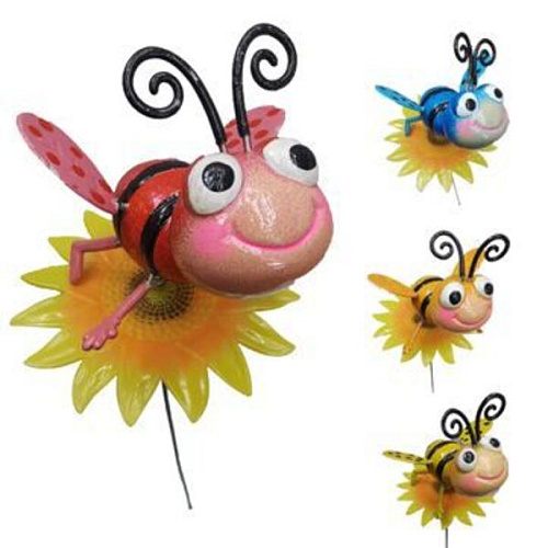 Фигура на спице Пчелка на подсолнухе 60 см (фигура 1110 см), микс_3