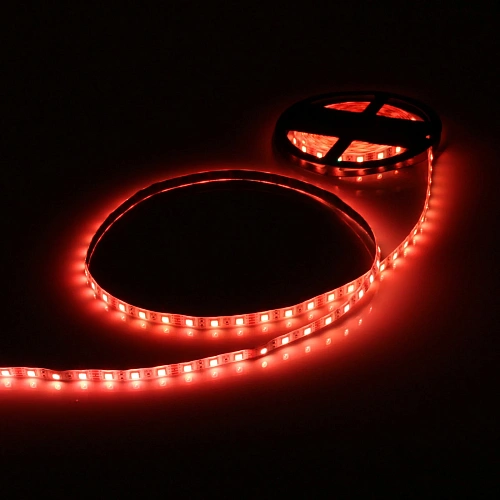Лента светодиодная самоклейка 5м10мм, 300 ламп LED, 7 цветов, с пультом, степень защиты IP64  (арт542-133)_19