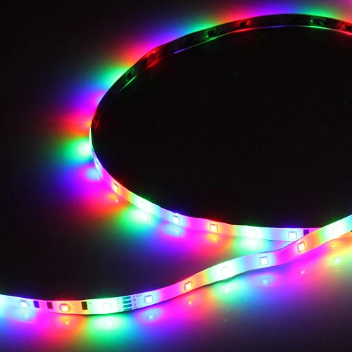 Лента светодиодная самоклейка 5м8мм, 300 ламп LED, 8 реж, с пультом, степень защиты IP64, RGB (арт542-132)_4