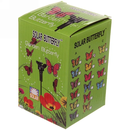 Фигура для отпугивания птиц Летающая бабочка 30см на солнечной батарее_6