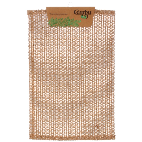 Салфетка на стол 30*45см "Модена" плетеная, кофейная